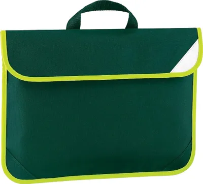 Produktbild von Quadra Büchertasche mit Reflektor - 4 Liter BC752 (Einheitsgröße) (Flaschengrün)