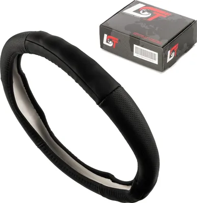 Produktbild von Lenkradbezug Hülle Ø 38x9 cm 15x3,5 Zoll schwarz für VW für SEAT für SKODA