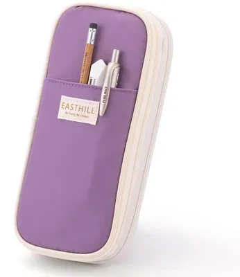 Produktbild von Grosses Taschenetui, großes Etui, Kugelschreiberfach für Jugendliche - lila