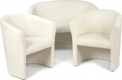 Produktbild von Couchgarnitur - Sofa Set - Beige - Kunstleder - 2 Sitzer Sofa - 2 Sessel - Sitzmöbel - Fleckenbeständig - CAFE