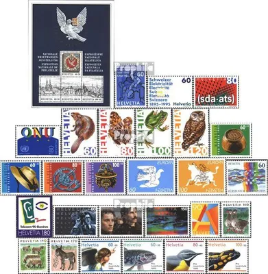 Produktbild von Briefmarken Schweiz 1995 Mi 1540-1570 (kompl.Ausg.) Jahrgang 1995 komplett gestempelt Jahresereignisse