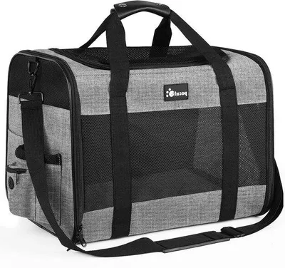 Produktbild von Tragbare Katzen-/Hundetasche mit Atemstoff, groß