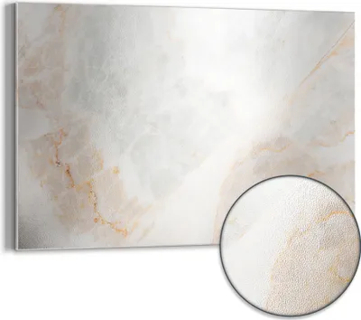 Produktbild von DEQORI Magnettafel Metall 60x40 cm 'Marmorsteinstruktur' Whiteboard Pinnwand Büro