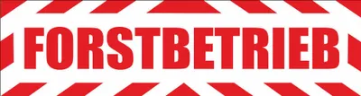 Produktbild von INDIGOS UG - Magnetschild "Forstbetrieb " mit Rahmen 30 x 8 cm - Magnetfolie für Auto / LKW / Truck / Baustelle / Firma