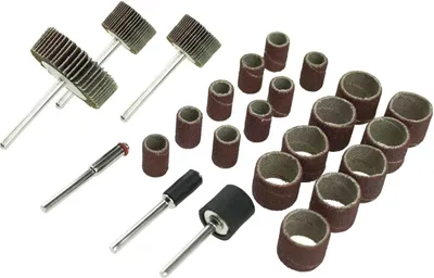 Produktbild von Fächerschleifscheiben und Schleifbänder 24 Stück für Mehrzweckschliff - DED08T609
