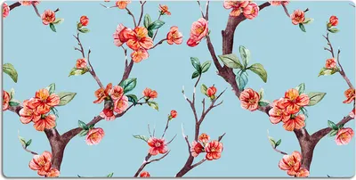Produktbild von Schreibtischmatte Tischunterlage 90x45 cm Mauspad - Blühender Baum
