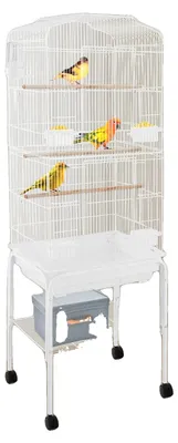Produktbild von Vogelkäfig, Geräumiges Design, Robuste Konstruktion, WEISS