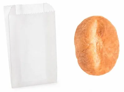 Zdjęcie produktu dla Torebka papierowa fałdowa biała 150x100x55mm, 1000szt