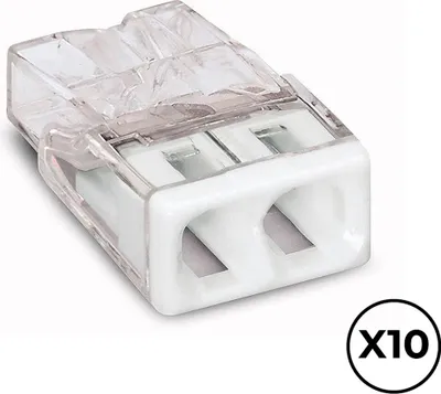Obrázek produktu pro Rychlospojka Wago 2,5 mm přípojky x 2 (10 kusů)