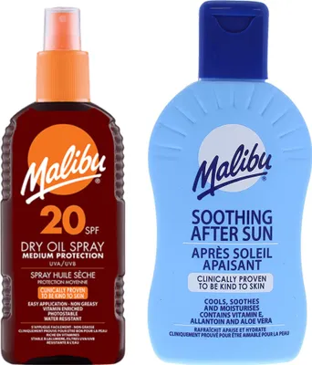 Immagine prodotto di Malibu SPF20 Olio di abbronzatura 200 ml + Balsamo abbronzante 200ml
