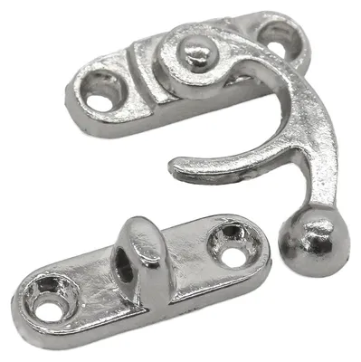Produktbild von 50 massive Schlösser für Boxen, Truhen, Schatullen u. m. 33x28mm silber