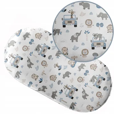 Produktbild von Spannbettlaken mit Gummizug 38x80 cm für Kinderwagen Moseskorb Wiege 100% Baumwolle
