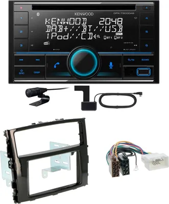 Produktbild von Kenwood DPX-7300DAB Bluetooth DAB CD USB Einbauset für Mitsubishi Pajero ab 2015