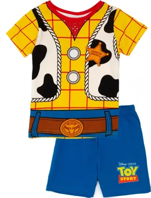Produktbild von Toy Story - Pyžamo s kraťasy pro chlapce NS7464 (104) (žlutá/modrá/bílá)