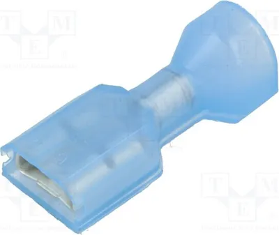 Zdjęcie produktu dla 5x Złącze: płaskie, żeńskie, 6,3 mm, 1,31÷2,08 mm², 0,8 mm, izolowane, 3-520141-2, izolowane