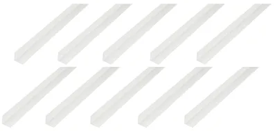 Image de Profilé en PVC blanc, dimensions 20 x 20 x 1 mm, longueur 2 mètres, marque Alberts