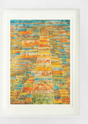 Produktbild von Paul Klee Gerahmtes Bild Mit Edlem Passepartout | Wand-Bilder | Im Bilderrahmen - Hauptweg Und Nebenwege, 1929 (40 x 30 cm)