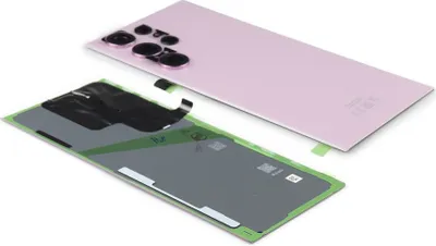 Produktbild von Original Samsung Galaxy S23 Ultra S918B Akkudeckel Backcover Batterie Deckel Pink / Lavender