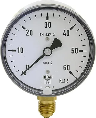 Produktbild von AFRISO Kapselfedermanometer KP 63.1 0-25 mbar