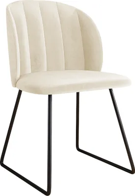 Produktbild von MIRJAN24 Stuhl Ozevro, Polsterstuhl, Esszimmerstuhl, Beine aus Metall, 58x52x80 cm (Farbe: Magic Velvet 2250)