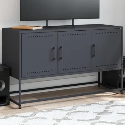Obrázok produktu pre Maison Exclusive - TV stolík antracit 100,5x39x60,5 cm oceľ