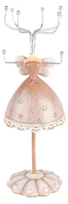 Productafbeelding van Clayre & Eef sieradendoos, standaardmodel, Ø 7 x 19 cm, beige, kunststof