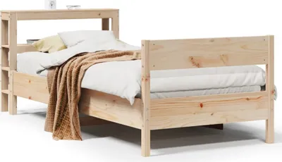 Produktbild von vidaXL Massivholzbett ohne Matratze 75x190 cm Kiefernholz