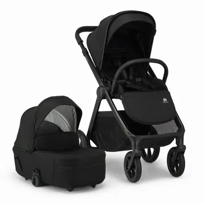 Produktbild von Deryan Otis Kinderwagen 2-in-1 – Mit Babywanne und Sportsitz – Schwarz