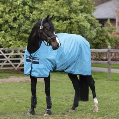 Produktbild von Horseware Amigo Hero Ripstop 50g Turnout Decke wasserdicht Delphinium Blue/Navy, Größe:7'0