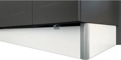 Produktbild von Sockelzubehör Optifit weiß matt SRVB-110+