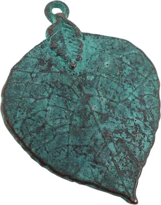 Produktbild von Anhänger Blatt Messing mit Patina im Used Look Minott 28002