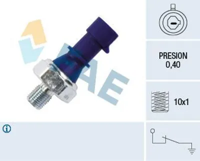 Produktbild von FAE 12439 Öldruckschalter Öldrucksensor für OPEL Corsa D Schrägheck (S07) ZAFIRA B (A05) INSIGNIA Caravan Mokka / Mokka X (J13) Astra J Sports Tourer