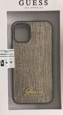 Produktbild von Guess Apple iPhone 12 Mini Gold Back cover case - Lizard