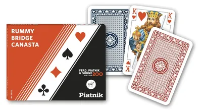 Produktbild von Piatnik 219733: Rommé, Bridge, Canasta – Spielkarten