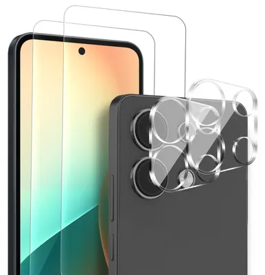 Produktbild von 2x Display + Kamera Glas für Xiaomi Redmi Note 13 Displayschutz Kameraschutz Panzerfolie Displayglas Kameraglas 9H Schutzglas
