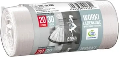 Zdjęcie produktu dla Worki Na Śmieci Do Łazienki Białe 20L 30 Sztuk