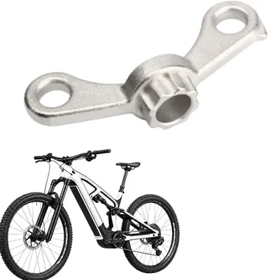 Image de Extracteur de manivelles de vélo, robuste, chromé, pour le montage et le démontage des manivelles, outil pour vélo
