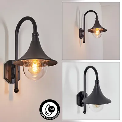 Produktbild von Paraolo »Paraolo« Außenwandlampe aus Aluguss in schwarz