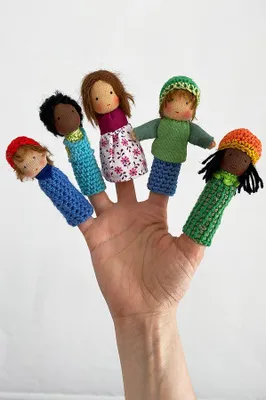 Produktbild von Fingerpüppchen häkeln und nähen