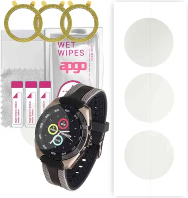 Produktbild von apgo 3 Stück Schutzfolie, Matt, kompatibel mit Garett G35S Smartwatch, Hydrogel Displayschutzfolie mit Positionierhilfe, Displayfolie, robust und kratzfest
