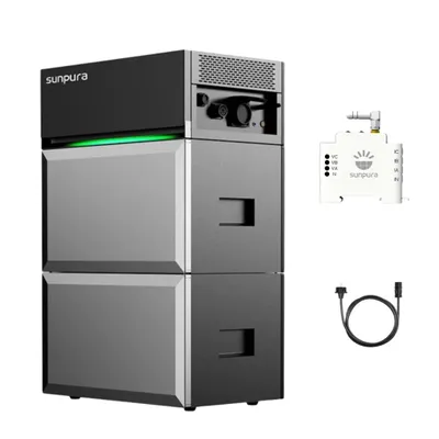 Zdjęcie produktu dla Magazyn energii na balkonie, system magazynowania Sunpura S2400 All-in-One System magazynowania energii 2,4 kWh z baterią rozszerzającą B2400 i inteligentnym licznikiem, (0% VAT)