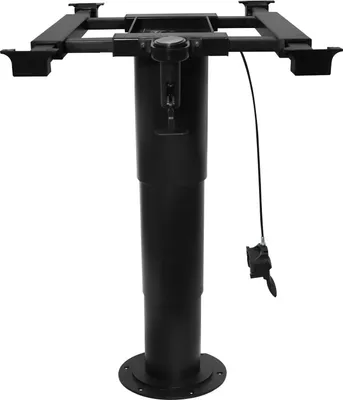 Image de Support de table, réglable pneumatiquement, base stable, noir