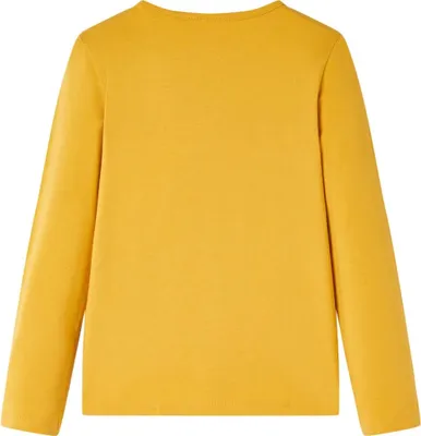 Immagine prodotto di vidaXL Camicia a maniche lunghe per bambini ocra scuro 104