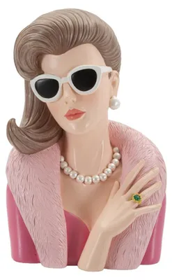 Produktbild von Skulptur Frau Paris -D- aus mehrfarbigem Kunstharz
