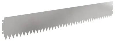Obrázek produktu pro vidaXL Trávníkové obrubníky, 10 ks, 103 x 15 cm, ocel, stříbrná