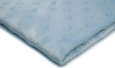 Obrázok produktu pre Minkee Fleece úplet s reliéfom hviezd Svetlomodrá 50 x 155 cm