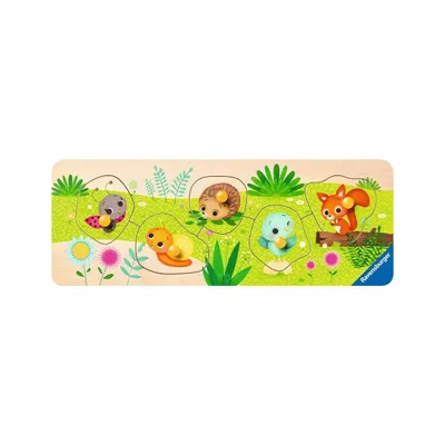 Immagine prodotto di RAVENSBURGER Puzzle in legno Cuccioli in giardino 5 pezzi