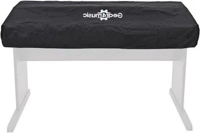 Image de Housse pour clavier de piano - Protection pour instrument - 88 touches - Noir - Résistante - Tissu