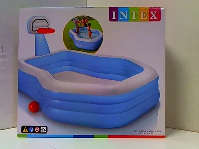 Zdjęcie produktu dla Intex 57183NP, Basen nadmuchiwany, 682 l, Figura 8 kształt, 3 lat(a), Winyl, Niebieski