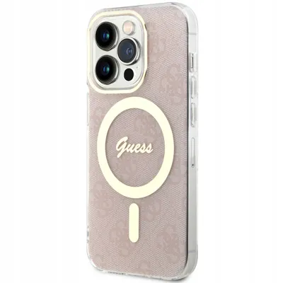 Productafbeelding van Guess Guhmp14Lh4Stp telefoonhoesje voor iPhone 14 Pro - Roze, 4G, Magsafe